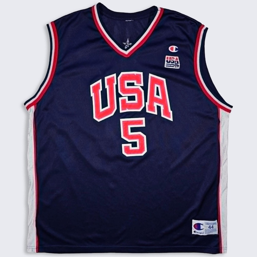 USA Basketball Vintage Jason Kidd Champion Olympics Jersey